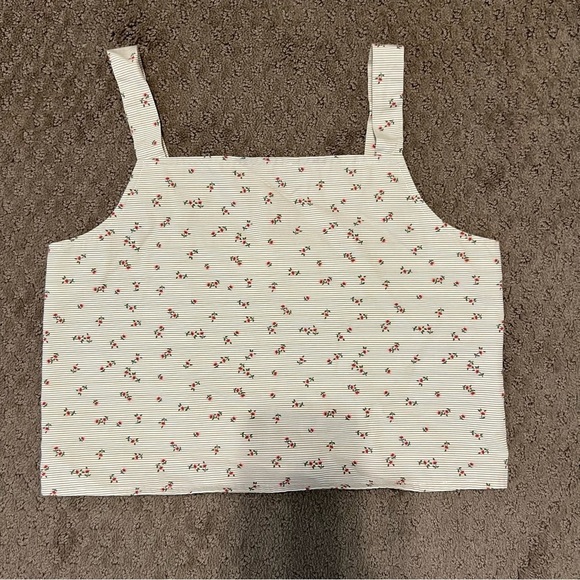 GB girls Other - GB girls White and Red Floral Tank Top
